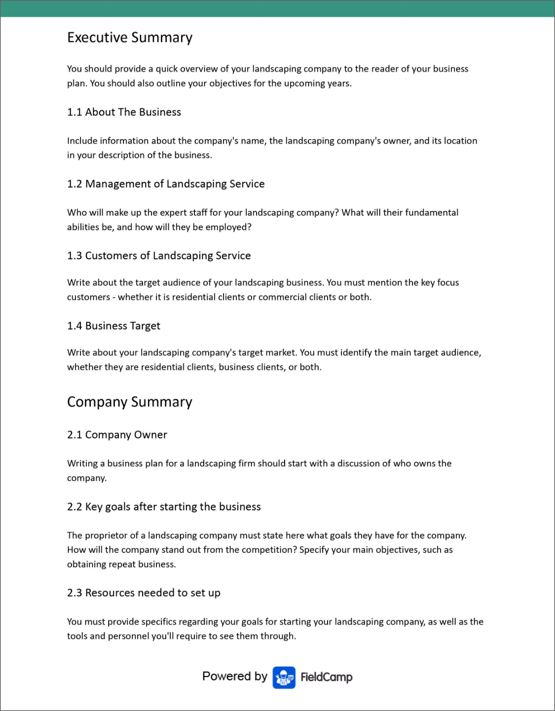 How to Write a Landscaping Business Plan in 2024 (Free Template)